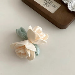 Girly Aesthetic Flowers Shape Alligator Clips Sweet Fashion Elegant Wholesale in Stock Hairpins Accessories for Women Ladies