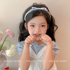 Chic Elegant Bowknot Glitter Sparkle Headband Kids Children Hair Accessories for Baby Girls Chic Fashion Elegant Hair Clips