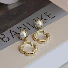 Elegant Luxury Stunning Imitation Pearl Drop Earrings for Girls Sweet Fresh Jewelry for Women Lady Accessories Chinese Supplier
