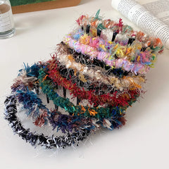 Women's Chic and Elegant Woolen Yarn Comb Headbands Multiple Colors Wholesale Stock Female Daily Hair Accessories