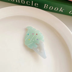 Cute Animals Stripe Heart Shaped Sweet Hair Clips for Girls and Women Graceful Alligator Accessory for Party Fashion