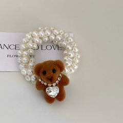 Women White High Elastic Hair Ties Fashion Elegant Simple Cartoon Customized Bulk Order in Stock Daily Scrunchies Accessories