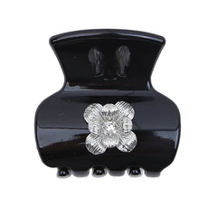 Vintage Simple Solid Color Mini Hair Claw Clips for Girls Imitation Pearl Flower Hair Clutches for Women Ladies Hair Accessories