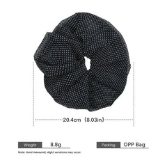 Brand New Women's Korean Style Hair Ties Elegant Vintage Dot Scrunchies Minimalistic Hair Accessories with Sweet Style for Girls