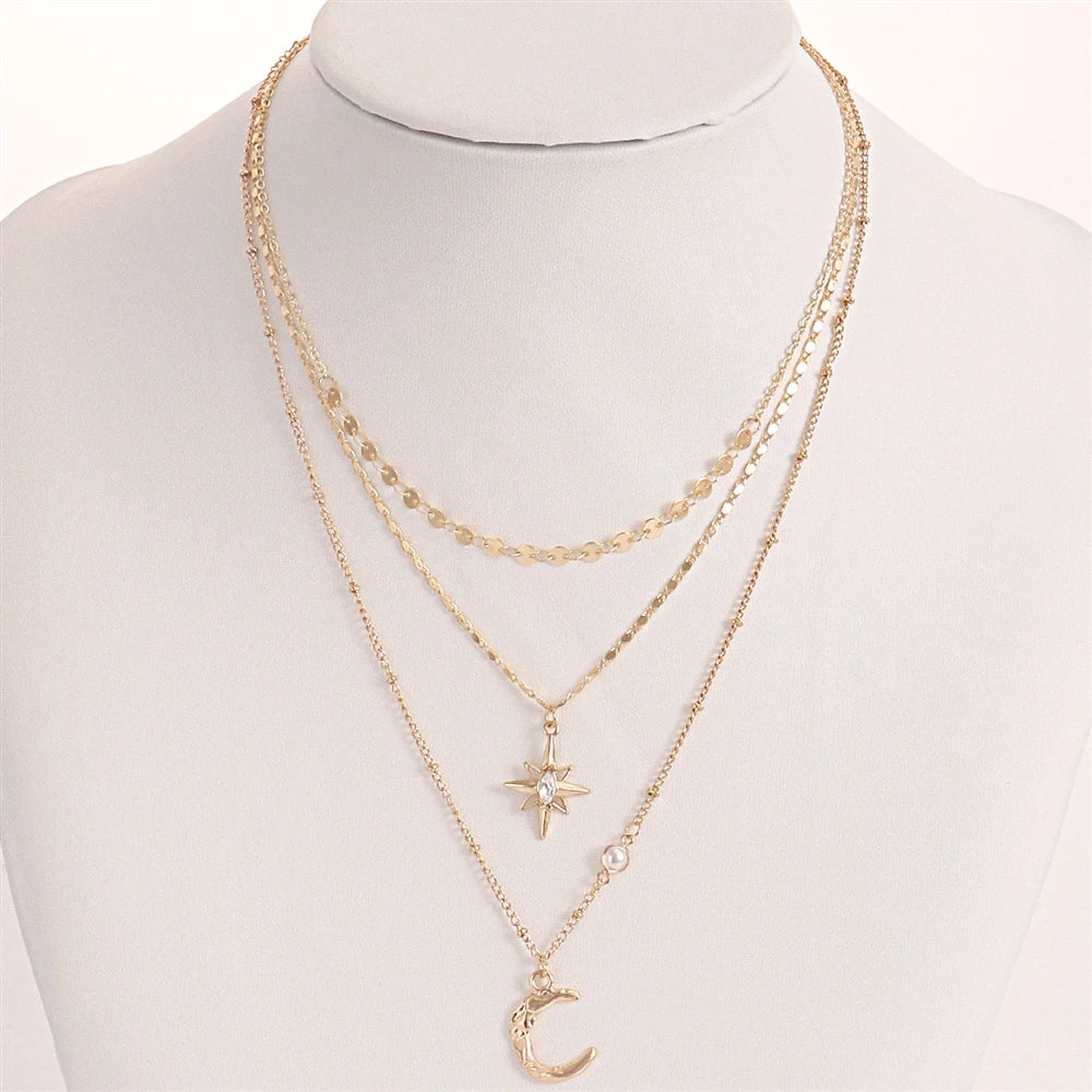 Fashion Elegant Layered Wearing Sweater Chains for Girls Stylish Graceful Jewelry for Women Ladies Accessories Daily Wholesale