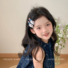 Kids Blue Bowknot Cat Small Scrunchies Hairpins Chic Fashion Cute in Stock Hair Ties Alligator Clips Set Accessories for Girls