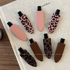 Fashion Leopard Print Solid Color Hair Clips for Girls Trendy Stylish Alligator for Women Ladies Hair Accessories in Stock
