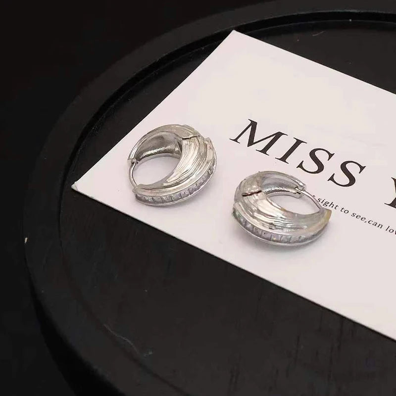 Ladies Solid Color New Design Small Mini Hoop Earring Fashion Chic Dainty High Quality Bulk Jewelry Accessories for Causal Daily