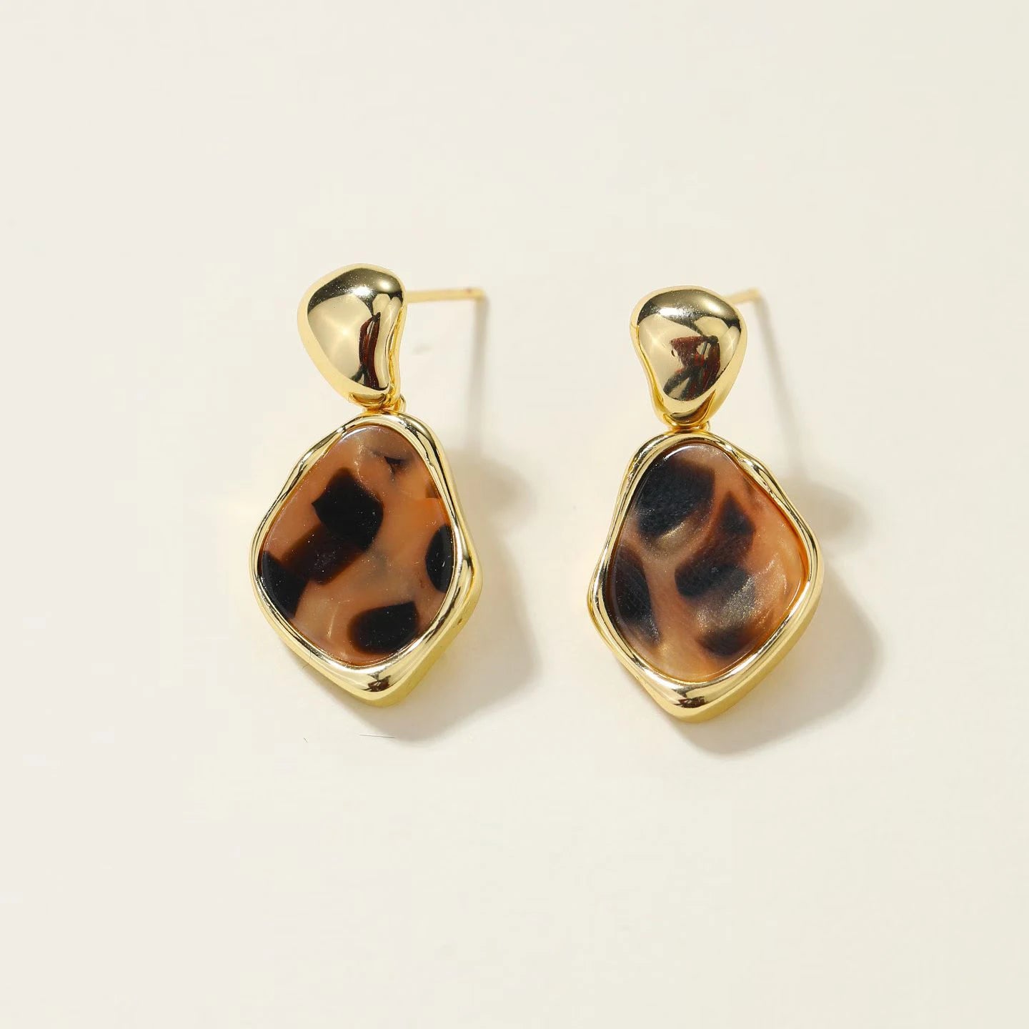 Fashion Trendy Classic Leopard Drop Earrings for Girls Dainty Art Deco OOTD Charms Jewellry for Women Ladies Accessories Chic