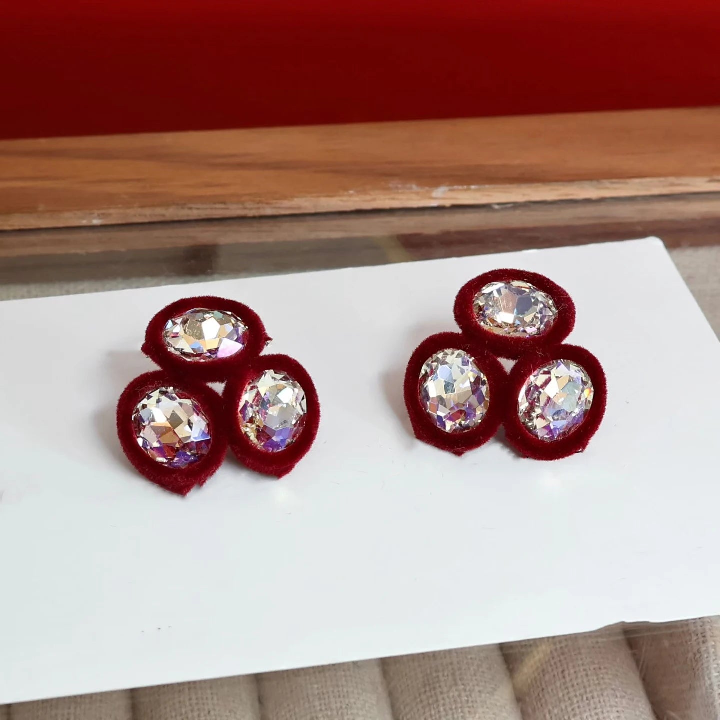 Fashion Trendy Glitter Art Deco Stud Earrings for Girls Cute Elegant Stylish Jewelry for Women Ladies Accessories Wholesale