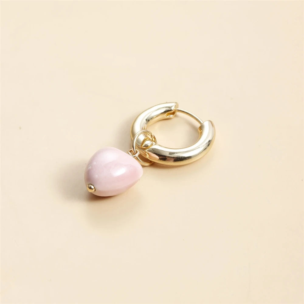 Fashion Sweet Heart Irregular Drop Earrings for Girls Elegant Trendy Jewellry for Women Ladies Accessories Chinese Supplier