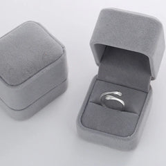 Love Embrace Couple Rings Gold Silver Korean Style Simple Fashion Open Ring Customizable Jewelry for Gift Wholesale Accessories