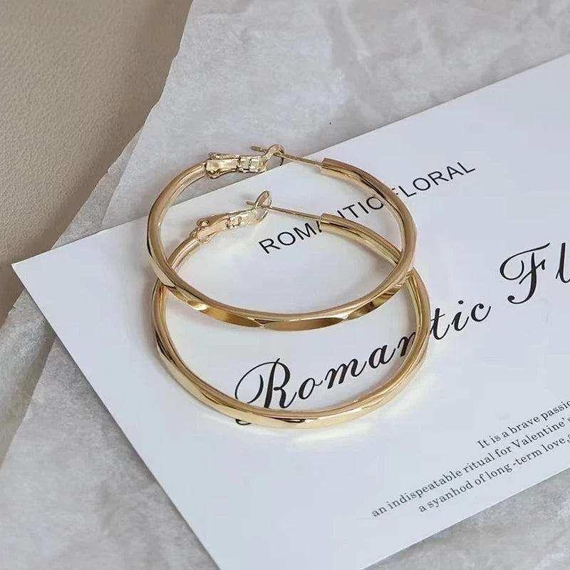 Fashion Trendy Stylish Classic Hoop Earrings for Girls Charms Art Deco OOTD Jewelry for Women Lady Accessories Chinese Supplier