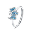 The opening is adjustable. / Blue