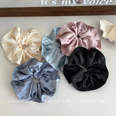 Classic Solid Color Simple Minimalistic Scrunchies for Girls Sweet Fashion Hair Ties for Women Ladies Hair Accessories in Stock