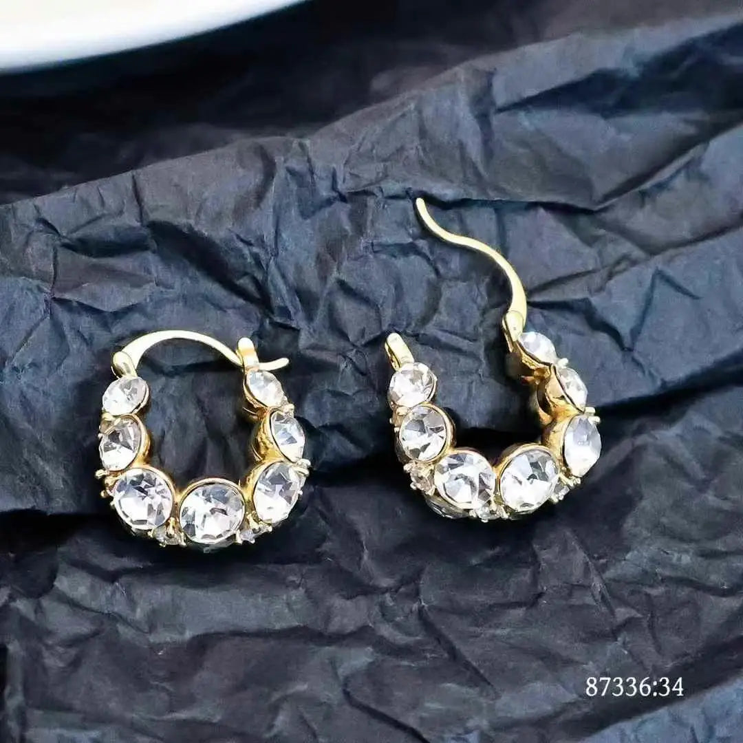 Women Hot Sale Creative Design Small Hoop Earring Fashion Elegant Graceful Charms Lightweight Bulk Jewelry Accessories for Daily