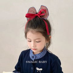 Fashion Ribbon Bowknot Polka Dot Head Band for Baby Girls Cute Sweet Hair Band for Kids Children Hair Accessories in Stock