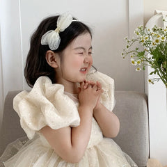 Simple Chic White Bowknot Headband for Kids Chic Hair Accessories for Baby Girls