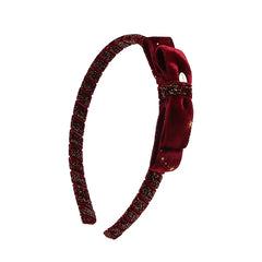Classic Red Velvet Simple Head Band for Baby Girls Chic Fashion Trendy Hair Band for Kids Hair Accessories in Stock Stylish