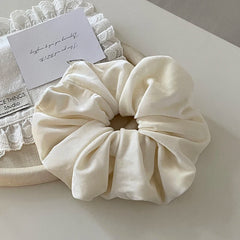 Female Velvet Solid Colored Large High Elastic Thick Thin Hair Scrunchies Fashion Elegant Simple Hair Ties Accessories for Daily