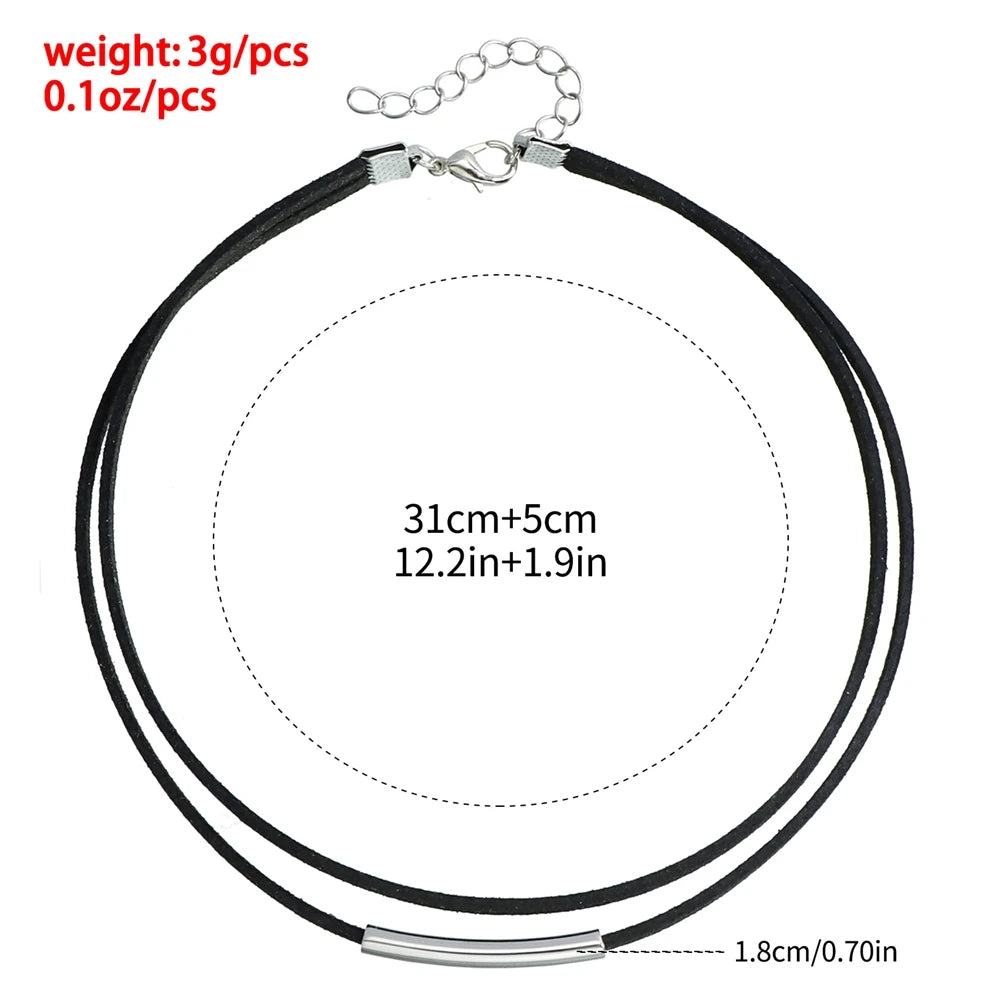 Fashion Solid Color Choker Simple Minimalistic Necklaces for Girls Charms Elegant Jewellry for Women Ladies Accessory Wholesale