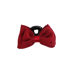 Sweet Baby Girls Hair Accessories Classic Solid Color Simple Bowknot Hair Claw Clips Fabric 5cm Size for Kids Fashion