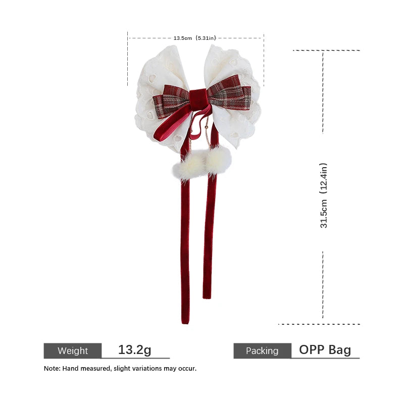 Fashion Bowknot Ribbon Bowknot Hair Clips for Girls Cute Elegant Sweet Barrettes for Women Ladies Hair Accessories in Stock