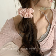 Sweet Solid Color Small Hair Ties for Women High Elastic Fashion Modern in Stock Scrunchies for Daily Sports Use Hair Accsseory