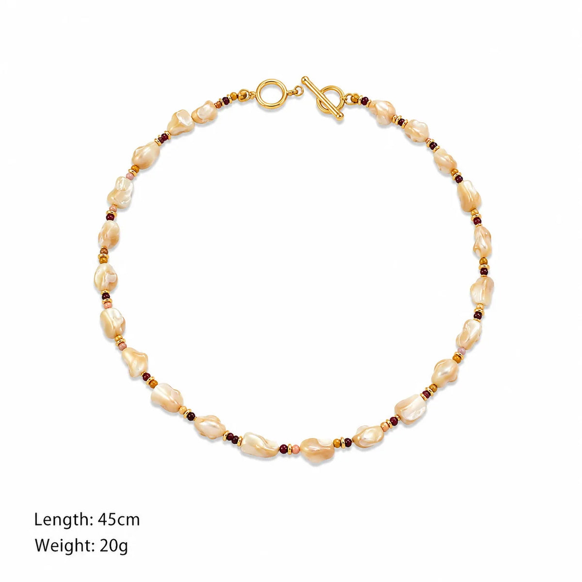 Fashion Tiger Eye Stone Baroque Pearl Mother of Pearl Necklaces for Girls Elegant Jewelry for Women Ladies Wholesale Bulk