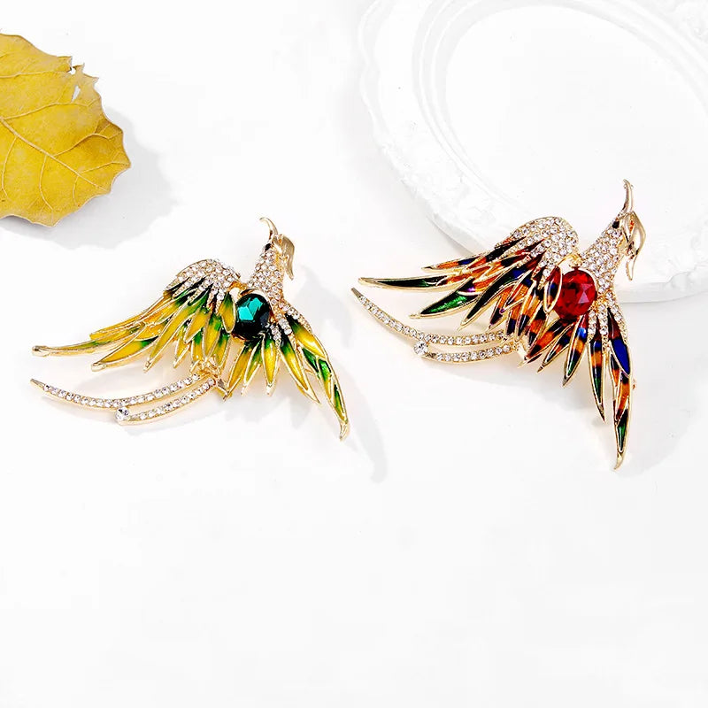 Fashion Birds Sweet Elegant New Design Brooches for Girls Glamorous Pins Jewelry for Women Ladies Accessories Wholesale Chic
