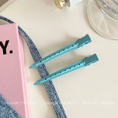 Sweet Candy Colors Duckbill Hair Clips for Girls Cute Bangs Clips Barrettes for Women Hair Accessories Solid Color  Ladies