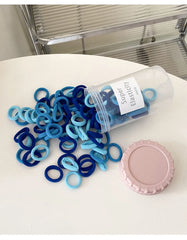 Simple Solid Color Mini Scrunchies for Baby Girls High Elastic Hair Ties for Kids Children Teens Hair Accessories in Stock