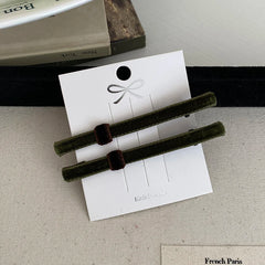 Solid Color Velvet Elegant Hair Clips for Girls Fashion Graceful Chic Alligator for Women Ladies Hair Accessories in Stock