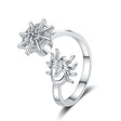 The opening is adjustable. / Silver