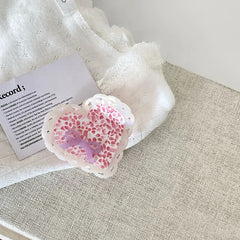 Hot Sale High Quality Heart-Shaped Hair Claw Clips Simple Trendy Hairpins Accessories for Women Direct Sale Stock for Daily Use