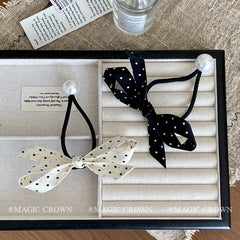 Women's French Vintage Small Hair Ties Graceful Durable Elastic Stock Scrunchies for Daily Office Use Fashion Hair Accessories