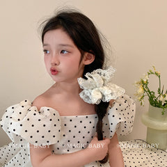 Simple Minimalistic Elegant Scrunchies for Baby Girls Lace Sweet Hair Ties for Kids Children Hair Accessories in Stock Chic