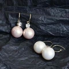 Sweet Fashion Bowknot Rhinestone Drop Earrings for Girls Imitation Pearl Simple Jewelry for Women Ladies Accessories Wholesale