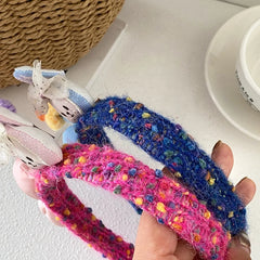 Chic Sweet Cute Rabbit Bowknot Headband Floral Hair Accessories for Baby Girls and Kids Fashion Stock