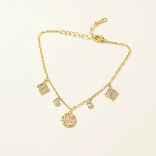 Refined Fashion Charms Sweet Elegant Bracelets for Girls Glamorous Jewellry for Women Ladies Accessories Femme Bijuterias Chic