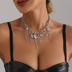 Fashion Luxury Glamorous Necklaces Drop Art Deco Dainty Jewellry for Women Ladies Female Accessories Chinese Supplier Wholesale