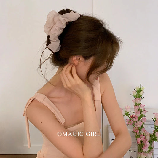 Brand New Elegant Solid Color Hair Claw Clips for Girls Ladies-Simple Classic Minimalistic Hair Accessories Sweet for Daily Use