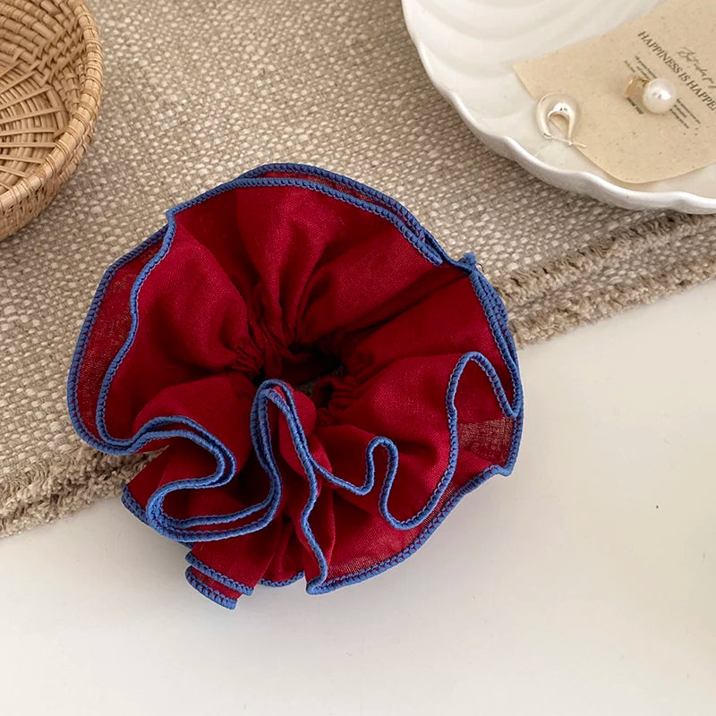 Fashion Sweet Cute Elegant Scrunchies for Baby Girls French Style Graceful Chic Hair Ties for Kids Children Hair Accessories