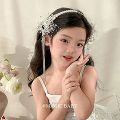 Luxurious Glitter Lustrous Imitation Pearl Headband Sweet Cute Baby Girls Fashion Hair Accessories Kids Child Hair Band