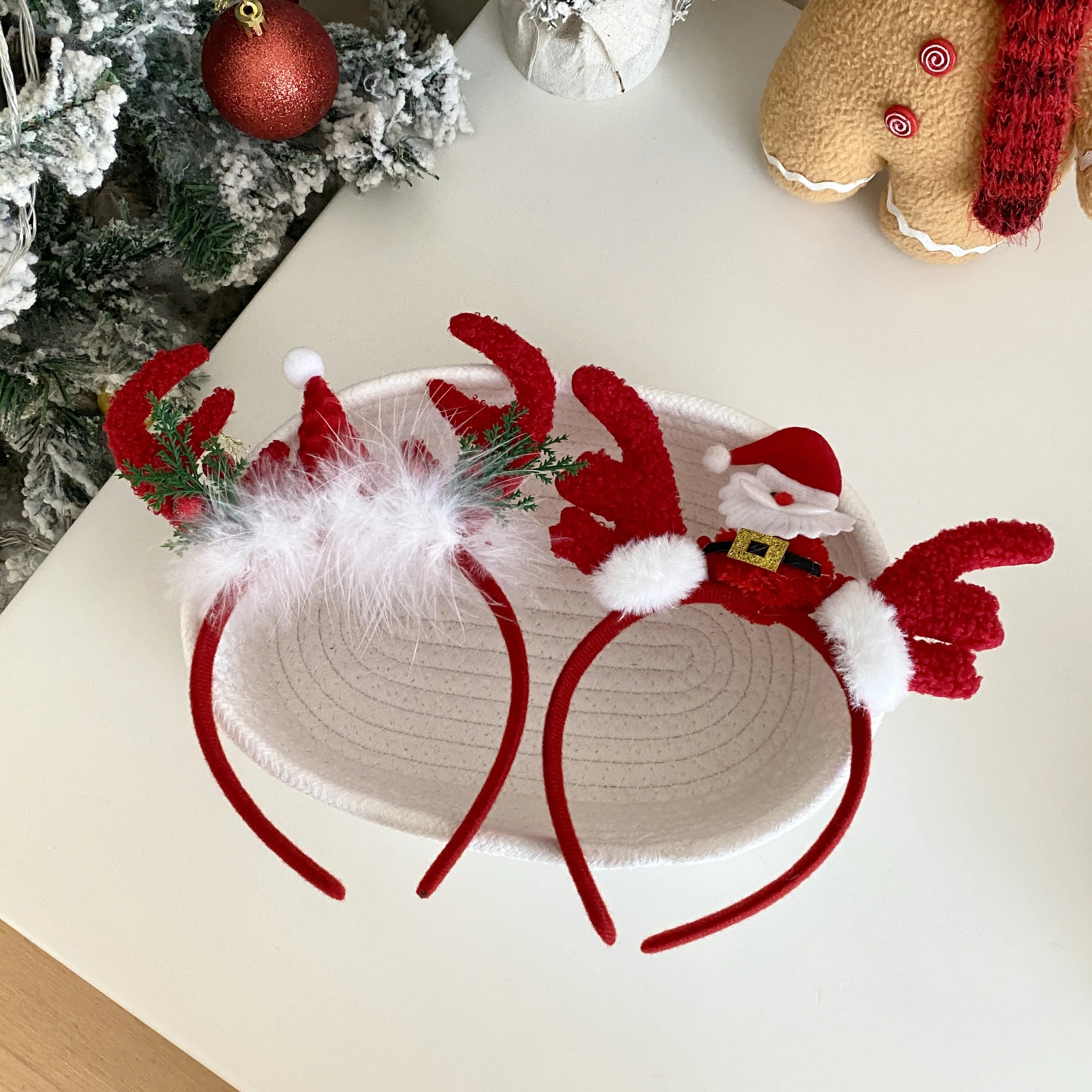2025 Christmas Chriden Headband Cute Festival Head Band Santa Claus Decorate Wholesales Girls Kids's Christmas Hair Accessories