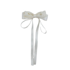 Hot Sale Stain Fabric Bowknot Ribbon Alligator Clips Elegant Fashion Wholesale in Stock Hair Claws Accessories for Women Daily