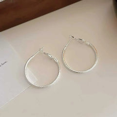 Ladies High Quality Lightweight Large Hoop Earring Fashion Chic Sparking Glamorous Wholesale Jewelry Accessories for Women Daily