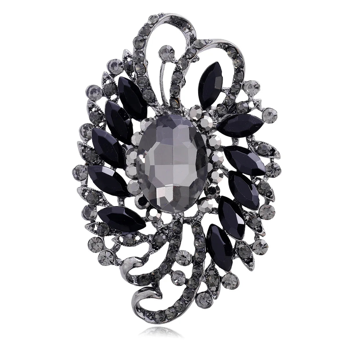 Fashion Rhinestone Glitter Sparking Dainty Brooches for Girls Glamorous Vintage Pins Jewelry for Women Ladies Accessories