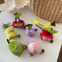 Sweet Creative Design Kids Fruits Headbands Alligator Clips Hairpins Accessories Sets Children's Fashion Stock Hairbands