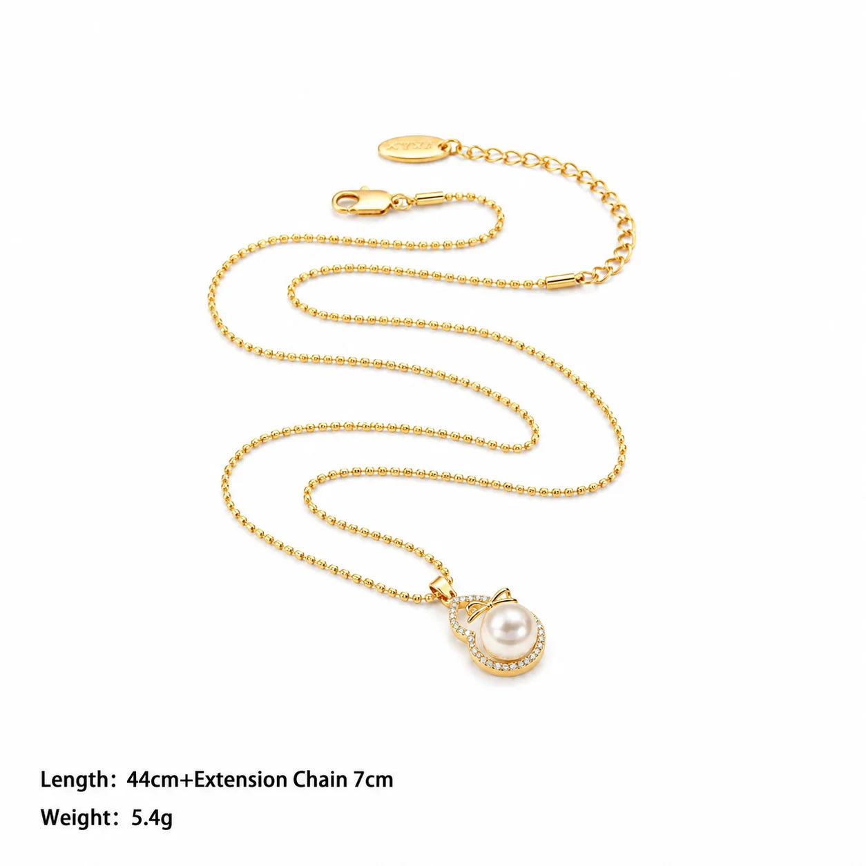 Women Copper Zircon Shell Beads Necklace Fashion Elegant Factory Price Low MOQ in Stock Jewelry for Female Daily Causal Party